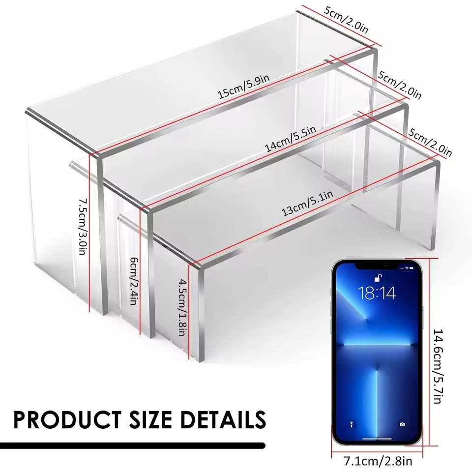 3/6/9/12 szt. Przezroczysty Ak – Display Risers Set recenzja i cena