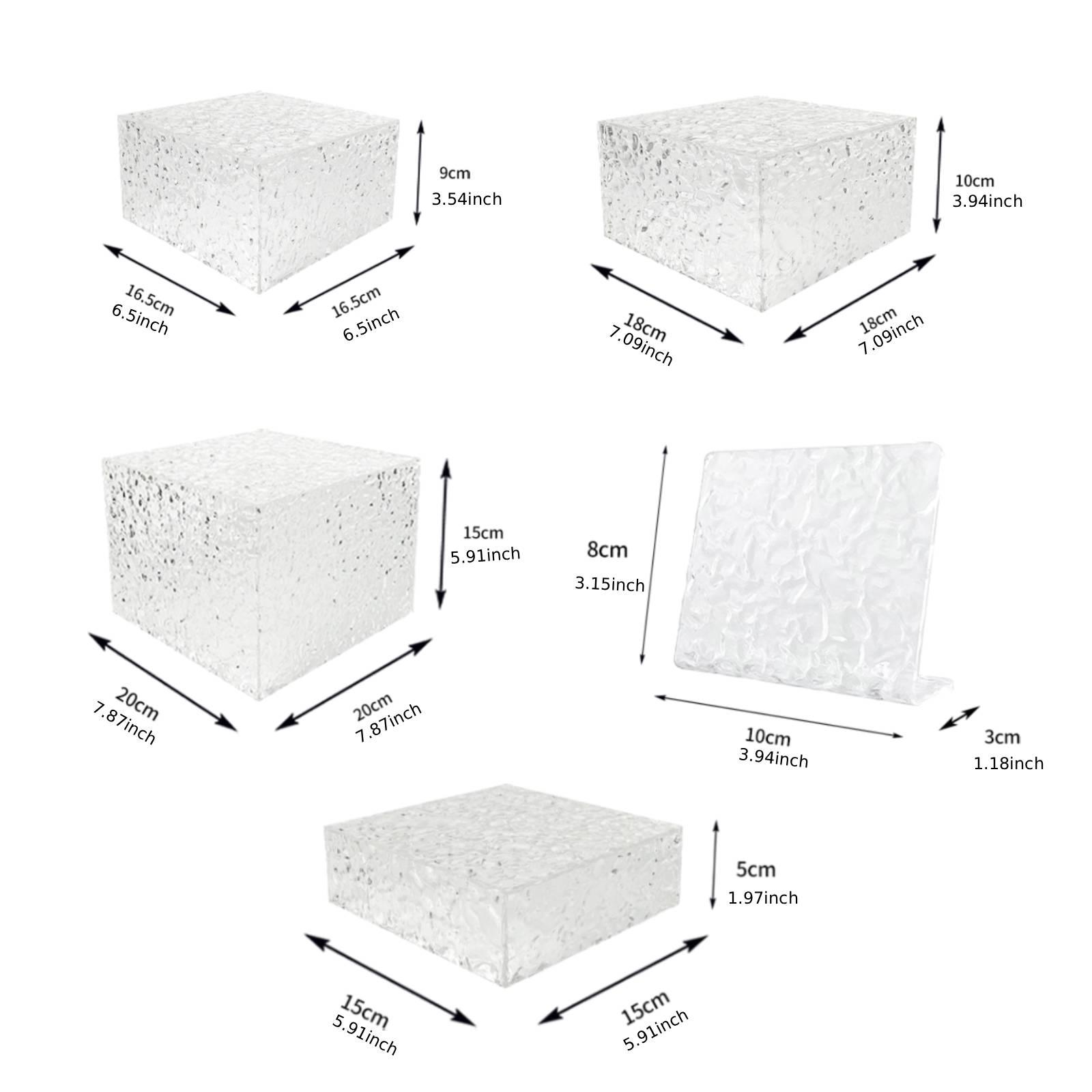 Zestaw akrylowych stojaków na  – Display Risers Set recenzja i cena